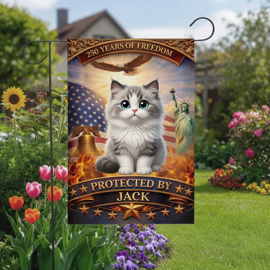 Custom Pet Flag - Personalized America 250th Anniversary Gifts- - Paws Of Freedom