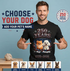 250th Anniversary "Brave Pets, Fearless" Short-Sleeve Tee