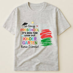 Class of 2026 Personalized Preschool Graduation T-Shirt – Custom Kids Name DIY Graduation Gift