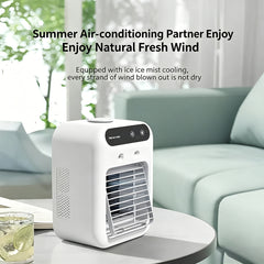 Portable Pet Special Cooling Air Conditioner Fan, Quiet Fast Cool Mini Fan for Dogs & Cats