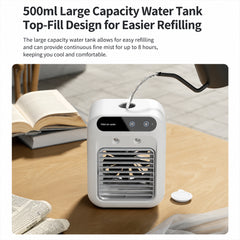Portable Pet Special Cooling Air Conditioner Fan, Quiet Fast Cool Mini Fan for Dogs & Cats