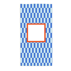 Bright Check Monogram Personalized 30x60 Beach Towel