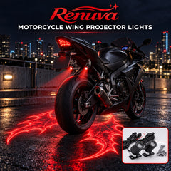 Angel Wing Projector Kit - motorcycle wing ground projection installed, product photo 1