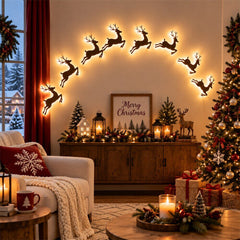 Lighted Reindeer Christmas Wall Decor - product photo 1