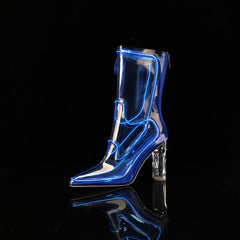 Transparent LED Luminous Platform Heels, Glow In Dark Party Shoes For Women, Non-Slip Casual Nightclub Festival Heels