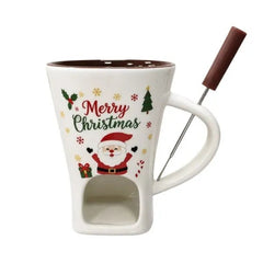 White Christmas colourway candle holder mug - snowy elegant white