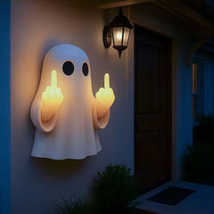 Halloween Ghost Night Light - Middle Finger Illuminated Hanging Pendant Lamp