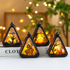 Halloween decoration: Handheld pumpkin lanterns, tabletop ornaments