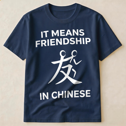 Chinese 友 Friendship Graphic Shirt | It Means Friendship In Chinese Humor T-Shirt