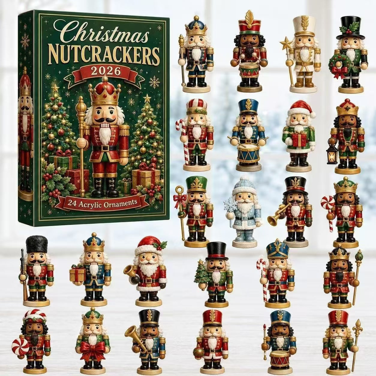 The Nutcracker 2026 Advent Calendar – 24 Days of Ballet Ornaments for Your Tree