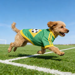 Pet supplies - Dog football clothes Lightweight and breathable sports wear with customizable names