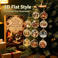 24 Days of Christmas Magic – Glass Ball Ornament Advent Calendar Countdown Box