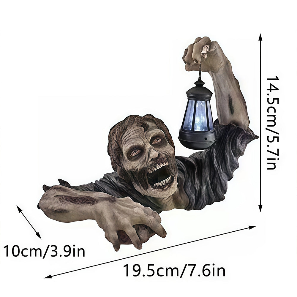 Halloween terror zombie lantern decoration for the courtyard - creating an eerie atmosphere