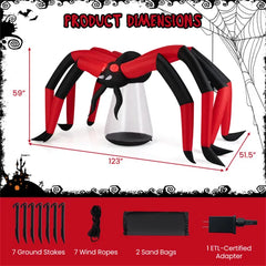 10 ft wide inflatable spider - product photo 5 of 6