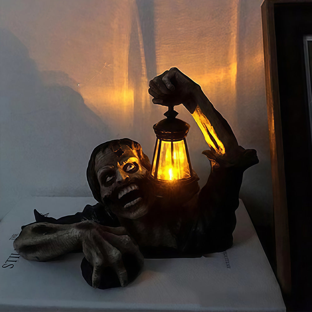 Halloween terror zombie lantern decoration for the courtyard - creating an eerie atmosphere