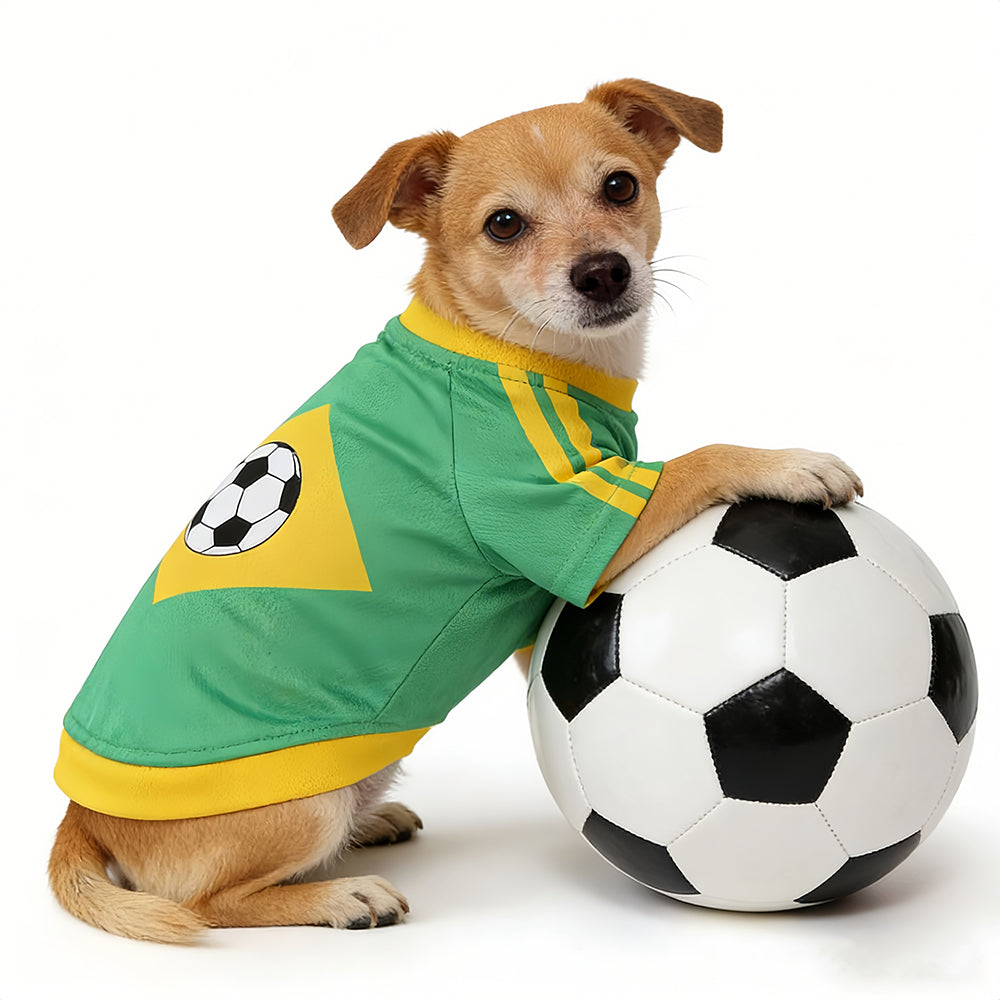 Pet supplies - Dog football clothes Lightweight and breathable sports wear with customizable names