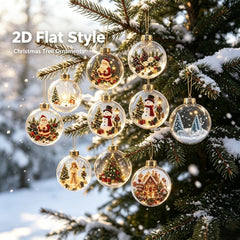 24 Days of Christmas Magic – Glass Ball Ornament Advent Calendar Countdown Box