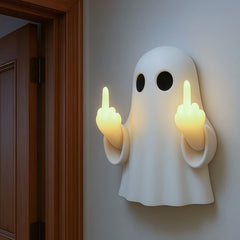 Halloween Ghost Night Light - Middle Finger Illuminated Hanging Pendant Lamp