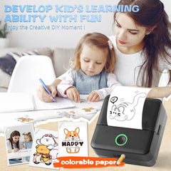 Mini Portable Bluetooth Thermal Printer | Inkless Pocket Sticker & Photo Printer for Notes, Lists & DIY Art