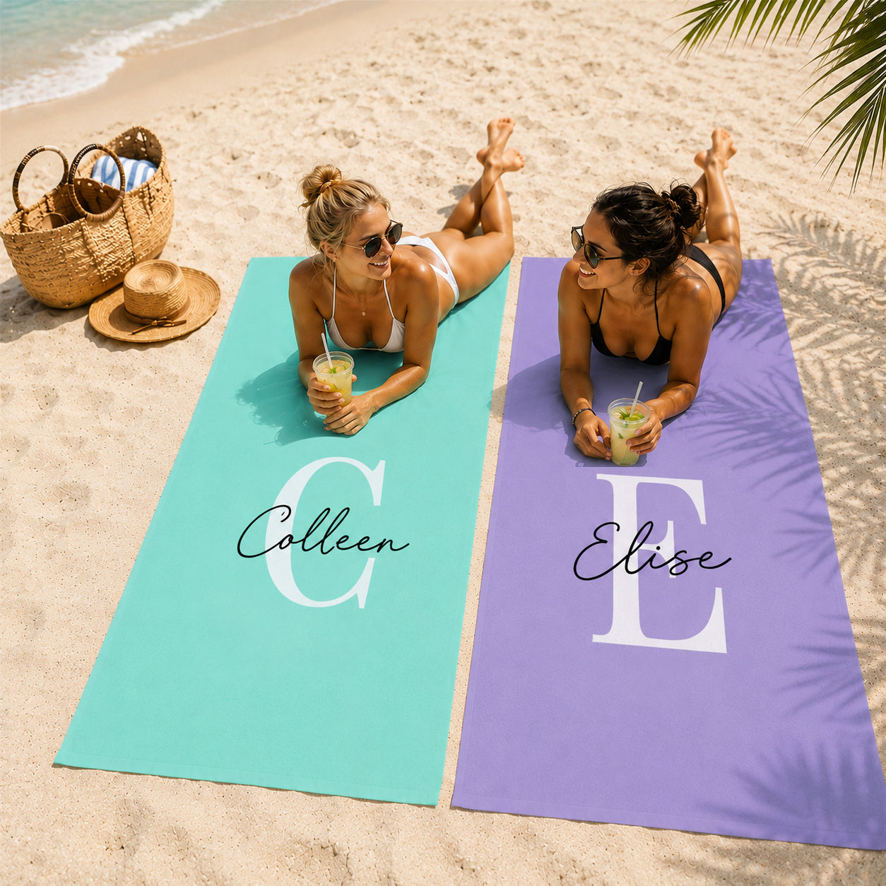 Simple Signature Personalized 30x60 Beach Towel