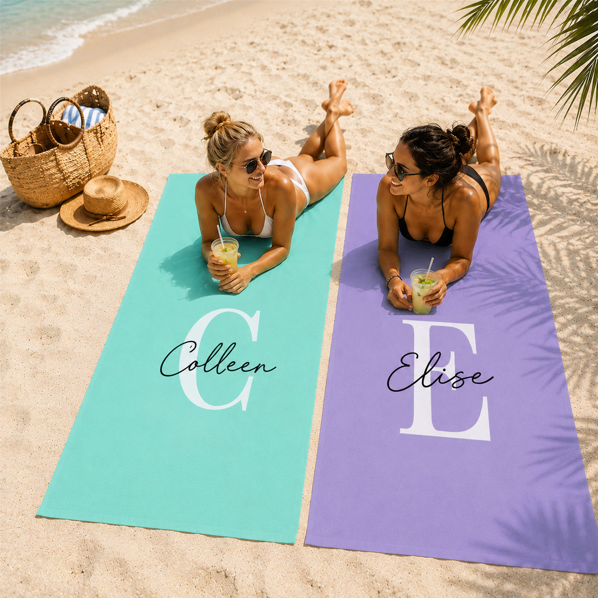 Simple Signature Personalized 30x60 Beach Towel
