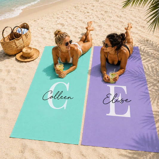 Simple Signature Personalized 30x60 Beach Towel