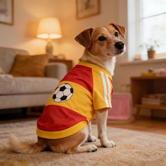 Pet supplies - Dog football clothes Lightweight and breathable sports wear with customizable names