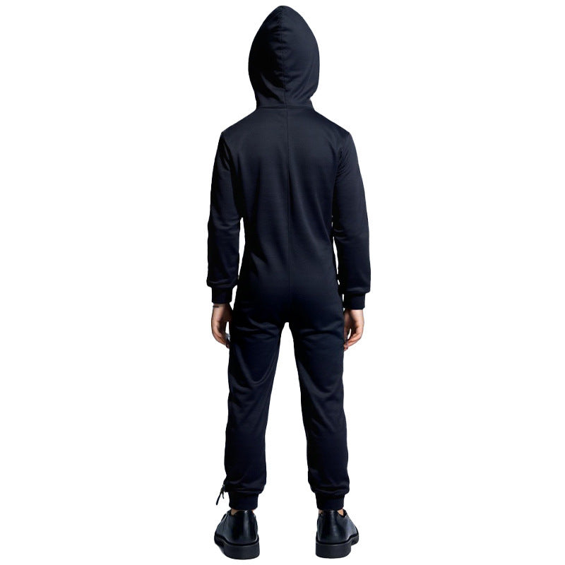 Halloween 3D Skull Glowing Children's Clothing - One-piece Skeleton Costume