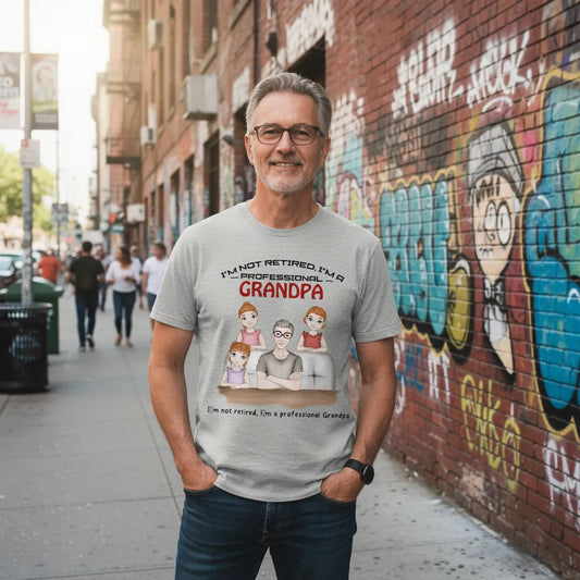 Custom I´m not retired, i´m a professional Grandpa T-shirts