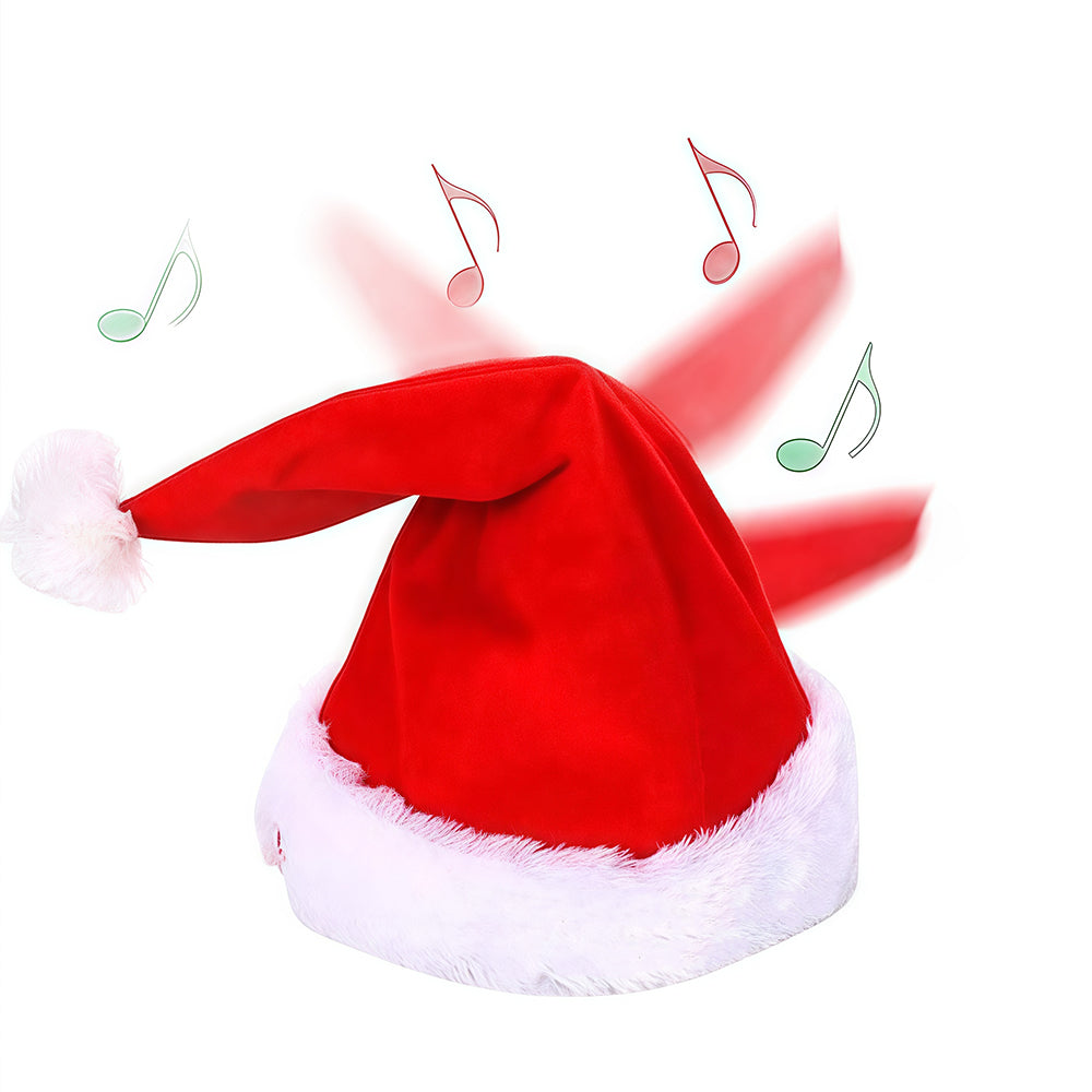 Music Swing Christmas Hat - A fun and playful Christmas knitted hat that sways along with the music, suitable as a party and Christmas joke gift hat