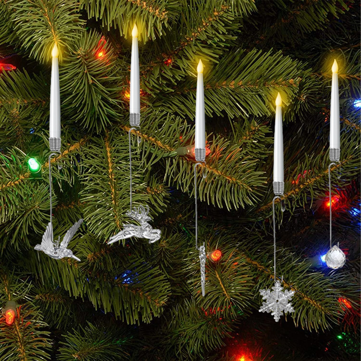 Floating remote control candle lamp - LED imitation candle. Suitable for Halloween and Christmas decorations.