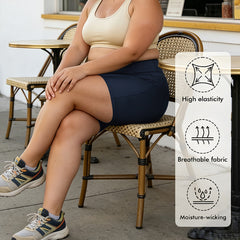 Large-sized yoga shorts - Personalized handprint pattern and text