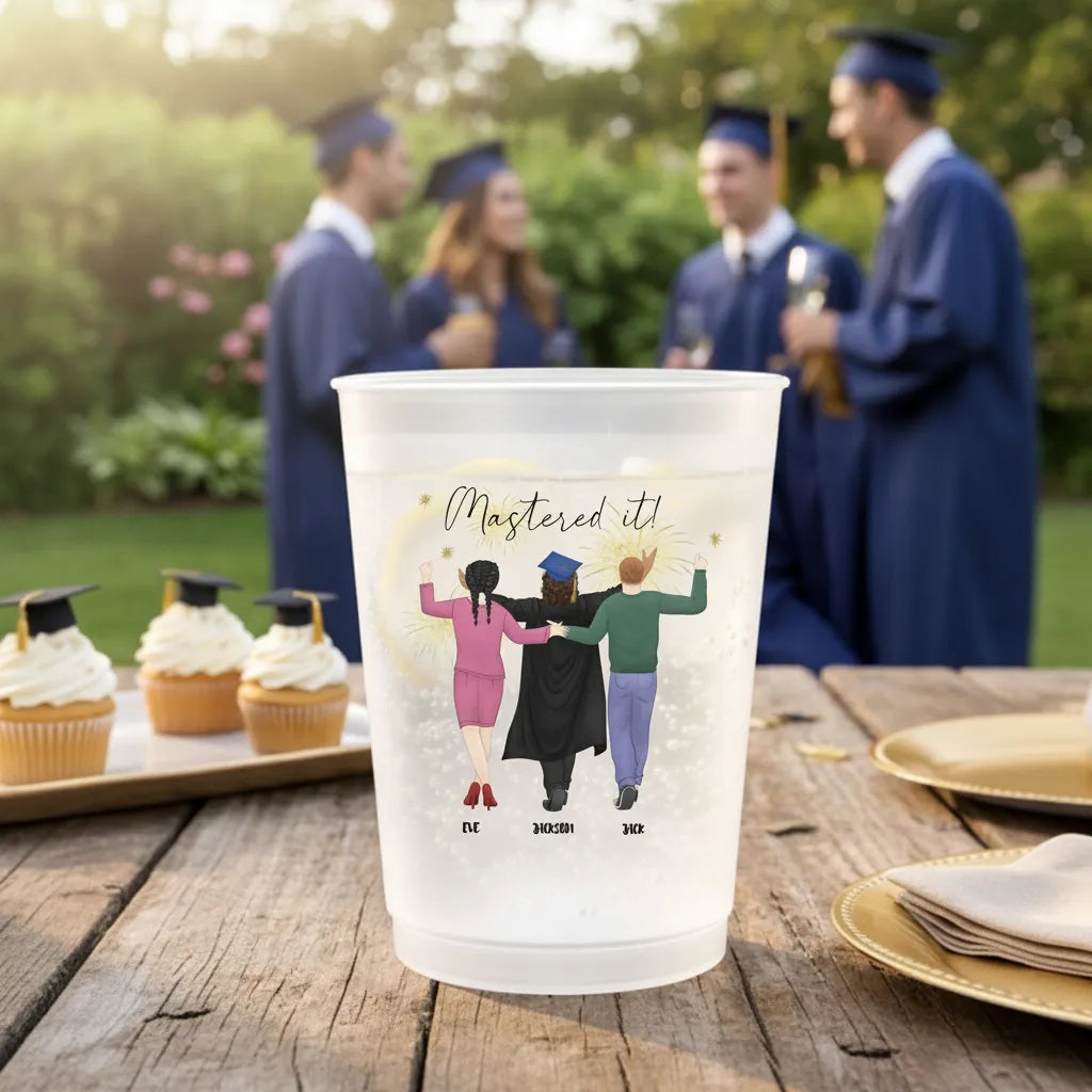 Custom Proud parents Plastic Cups