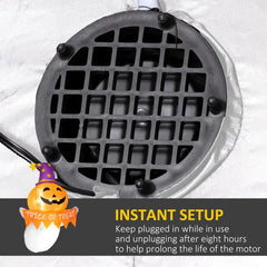 Orange face ghost window inflatable - product photo 5 of 6