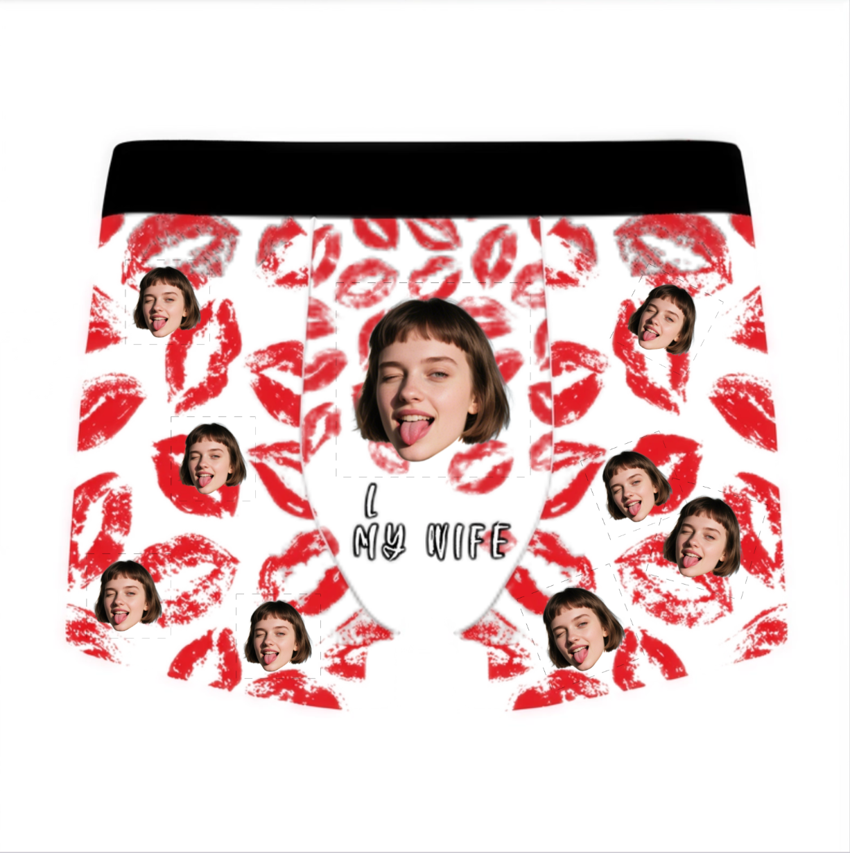Custom Multi-Photo Grid Boxer Briefs – Personalized All-Over Print Family Picture Men's Underwear – Unique DIY Father's Day or Birthday Gag Gift