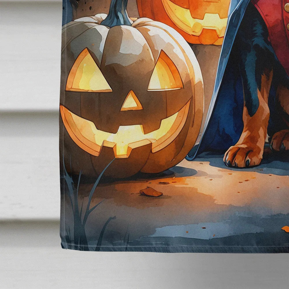 doberman pinscher puppy halloween house flag - product photo 4 of 8