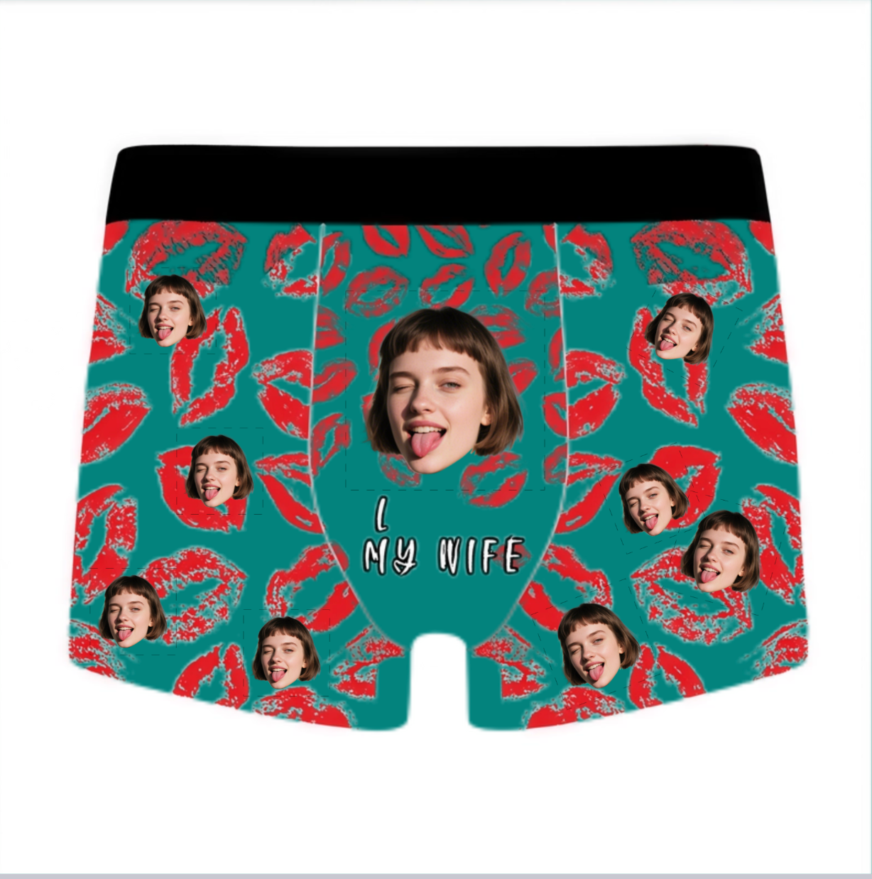 Custom Multi-Photo Grid Boxer Briefs – Personalized All-Over Print Family Picture Men's Underwear – Unique DIY Father's Day or Birthday Gag Gift