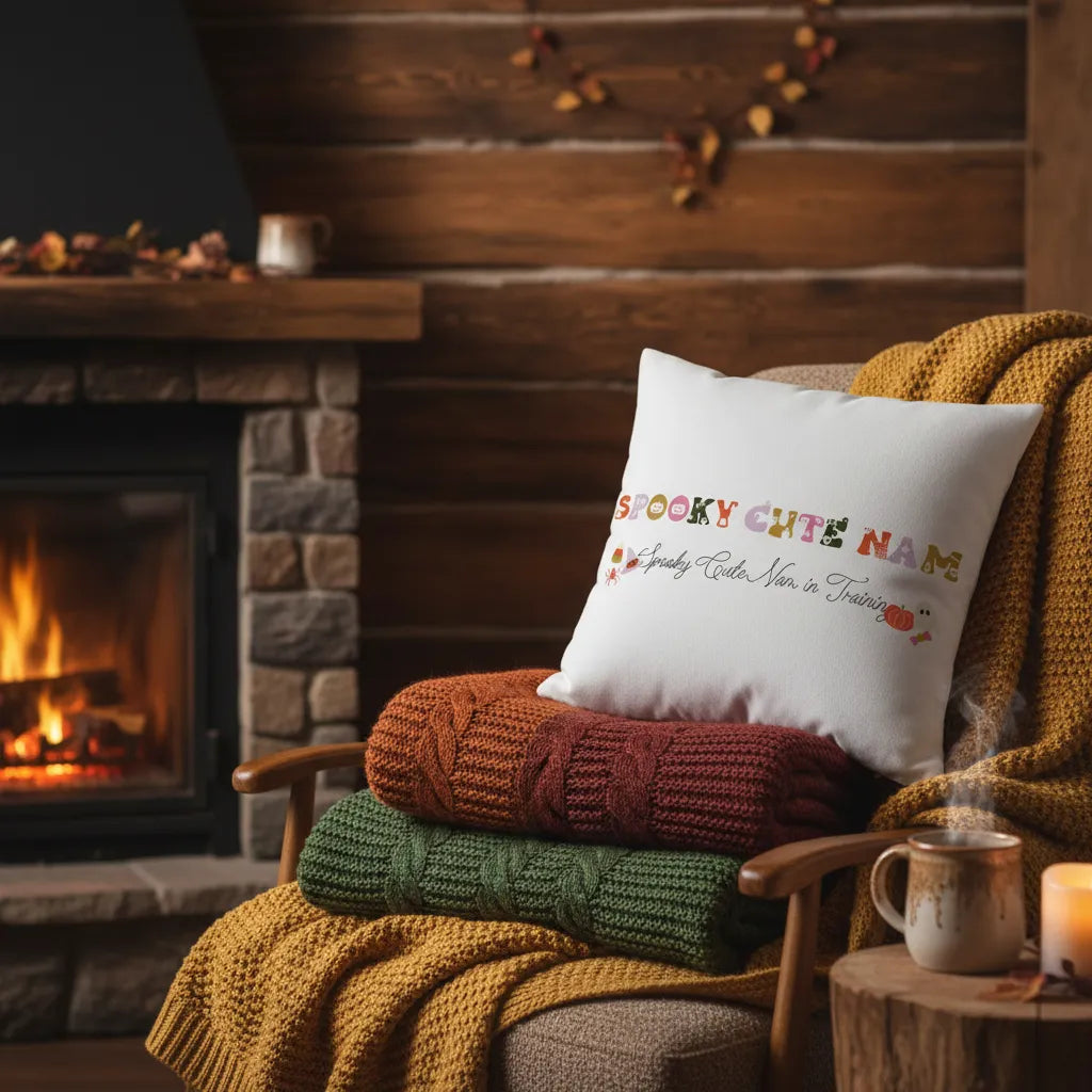 Spooky Cute Name Pillow