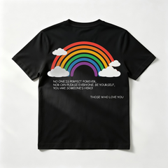 Custom Pixel Heart "You're Someone's Hero" T-Shirt – Personalized Name Heart Pocket Design – Unique DIY Father's Day Gift for Him
