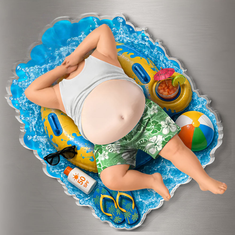 Water Park Fun Day– Personalized Father's Day Funny Gifts For Dad, Grandpa