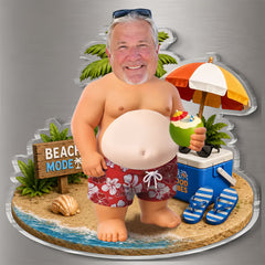 Chillin' in My Happy Place- Personalized Fridge Magnet