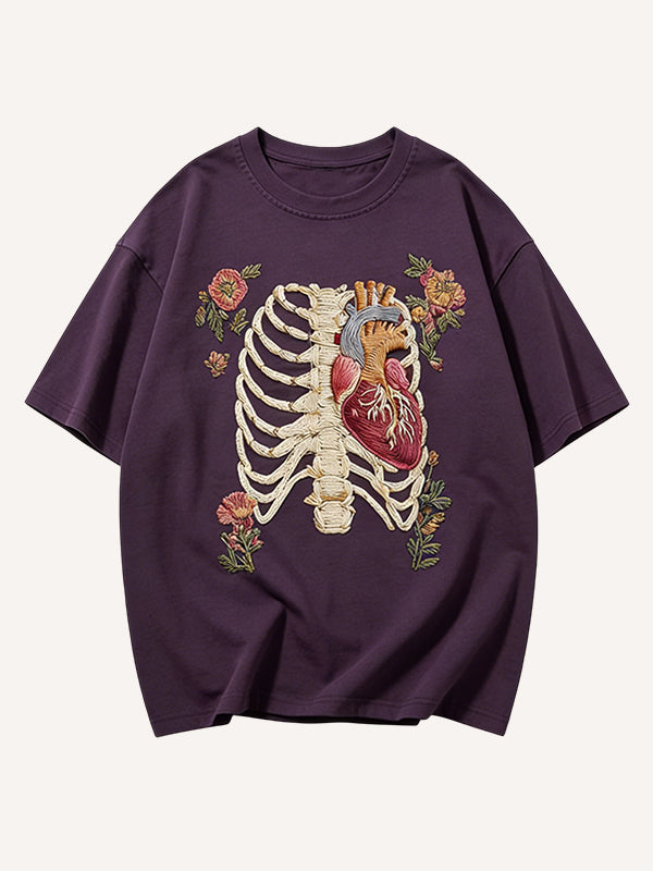 3D Stereo HD Skull Print Short Sleeve