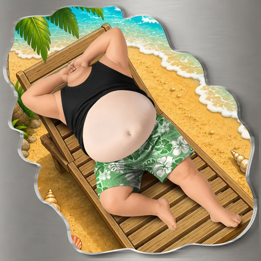Livin' the Easy Beach Life– Personalized Father's Day Funny Gifts For Dad, Grandpa