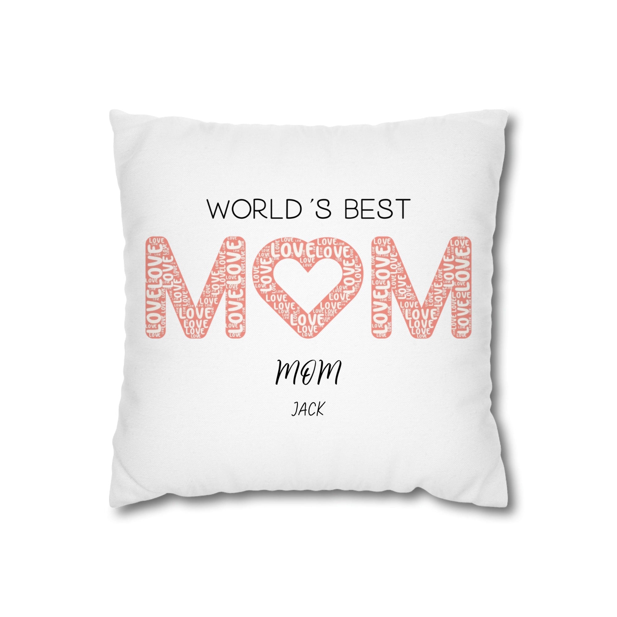 Spun Polyester Square Pillowcase