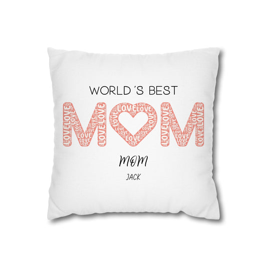 Spun Polyester Square Pillowcase