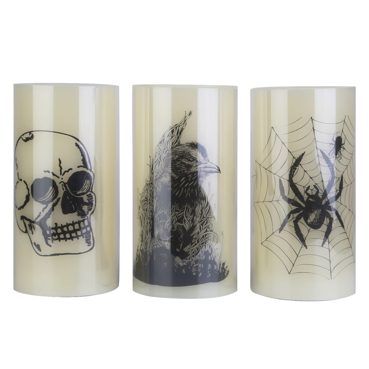 three flameless paraffin candle lamps with a timer - product photo 10 of 12