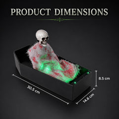 Halloween voice-controlled coffin skeleton motion props
