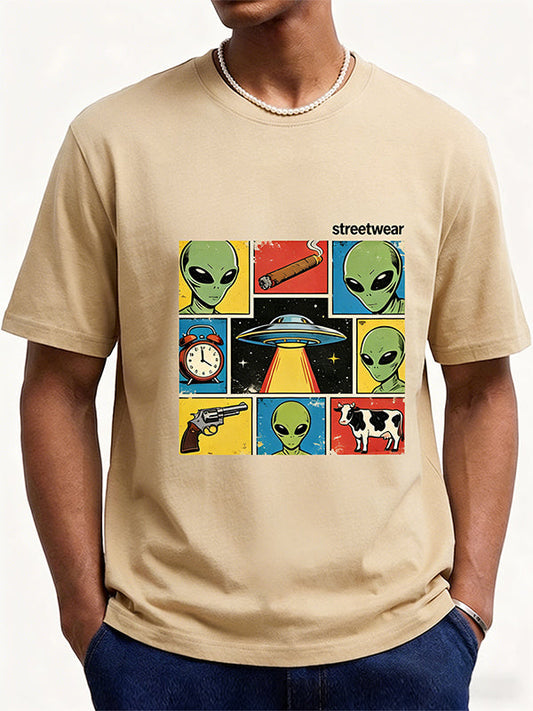 One UFO Four Big Prints Short Sleeve