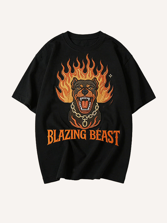 Hell Hound Comfortable Printed Short Sleeve
