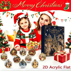 24 Days of Christmas Magic – Glass Ball Ornament Advent Calendar Countdown Box